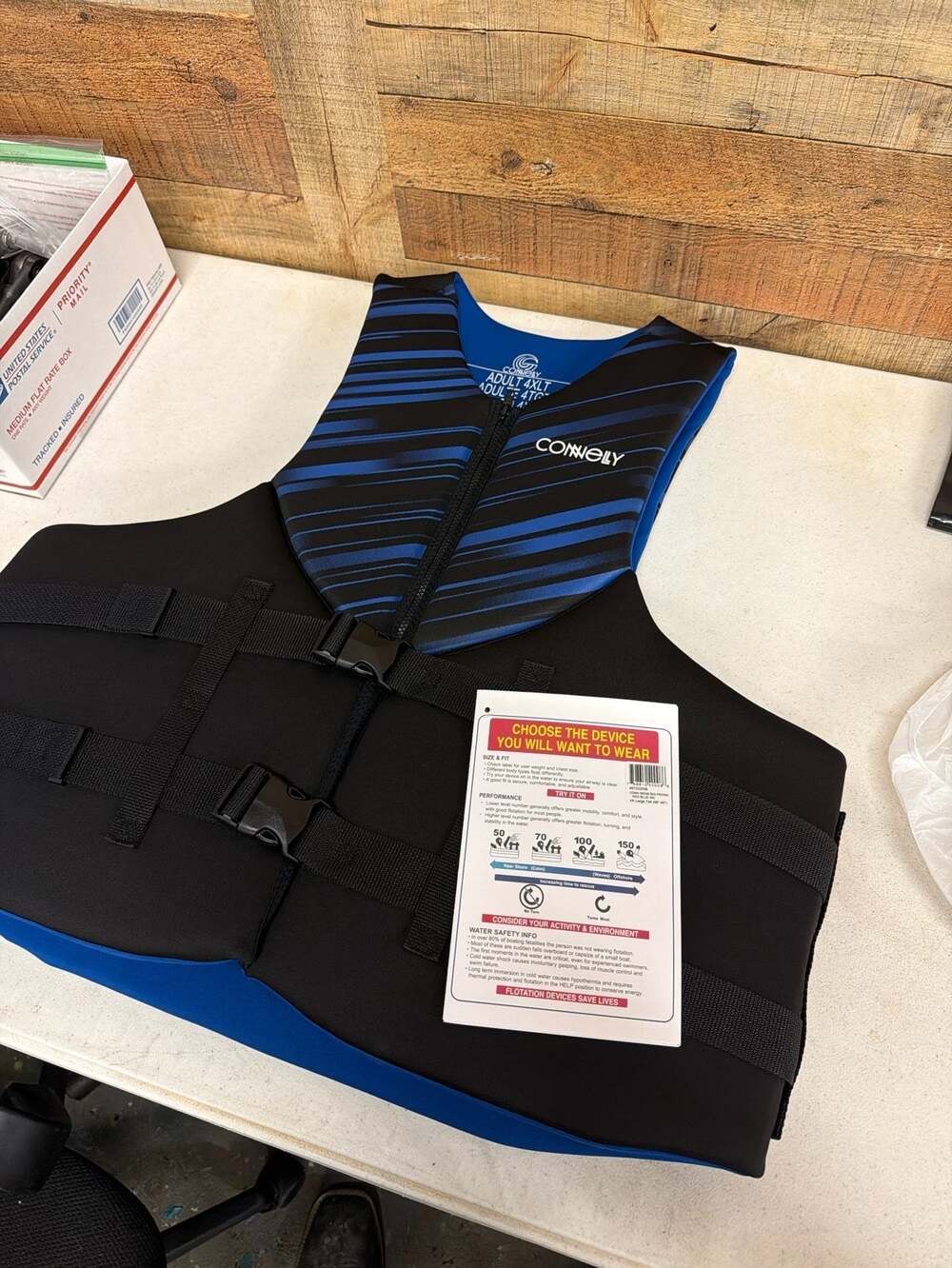 Connelly Big Promo Neo CGA Life Jacket - Blue 4XLT